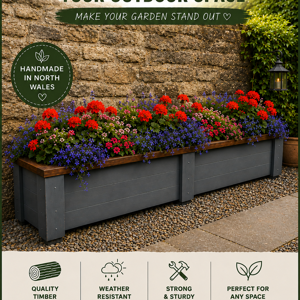 Pub & Restaurant Timber Planters Heavy duty timber planters for pub beer gardens and outdoor dining